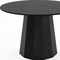 Homeroots 46" Black Solid Wood Pedestal Base Round Top Dining Table 721058 - alternate 3