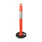 Interstate Safety 45 Inch HDPE Delineator Post with 13lbs Base - Orange 50145 - alternate 1