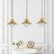 Jonathan Y Colin 3-Light 35" Adjustable Iron/Glass Retro Hurricane Triple Linear LED Pendant, Brass Gold JYL6121A - alternate 8