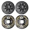 Vevor Electric Trailer Brake 12" x 2" and 8 on 6.5" Hub Drum Kit for 7000 lbs Axle BF12-Z02AB*2 - alternate 1