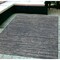 Homeroots 6' X 9' Gray and Blue Striped Stain Resistant Indoor Outdoor Area Rug 531666 - alternate 1