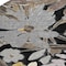 Homeroots 8' Black And Gray Round Floral Washable Indoor Outdoor Area Rug 610969 - alternate 6