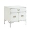 Homeroots 24" White and Silver Wood and Metal End Table With Drawer And Shelf 544107 - alternate 6