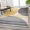 Jonathan Y Nicky Geometric Striped Circles Gray/Yellow/Cream 5 ft. x 8 ft. Area Rug UNQ100A-5 - alternate 6