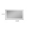 Homeroots 47" Clear Lighted Unframed Bathroom Vanity Mirror 564856 - alternate 4