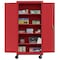 Sandusky Lee Heavy Duty Mobile Welded Steel Storage Cabinet, 36x24x72, Red TA4R362472-01 - alternate 5