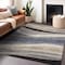 Homeroots 3' X 5' Blue Brown And Beige Abstract Washable Indoor Outdoor Area Rug 603677 - alternate 7