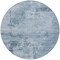 Homeroots 8' Denim Blue And Silver Round Abstract Washable Indoor Outdoor Area Rug 602697 - alternate 5