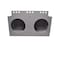 Grote Lighting 4in Round Light Mounting Module, Powder-Coated Steel, Gray, Rectangular,  51090 - alternate 1