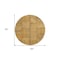 Homeroots 8' Peach Gray And Charcoal Round Patchwork Washable Indoor Outdoor Area Rug 581589 - alternate 4