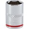 Channellock 1/4'' Drive 1/2'' 6-Point Shallow Standard Socket 366811 - alternate 1