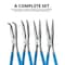 Neiko 11'' Reach Long Nose Pliers Set, 4-Pieces, Straight, Bent, 45 and 90 Degree Angles 02105A - alternate 4