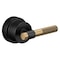 Brizo Litze Pressure Balance Valve Trim Handle Kit, T-Lever Matte Black/Luxe Gold HL60P33-BLGL - alternate 2