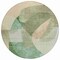 Homeroots 8' Artichoke Green And Taupe Round Abstract Washable Indoor Outdoor Area Rug 630425 - alternate 4