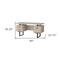 Homeroots 60" Taupe and Black Wood and Metal Sled Computer Desk With Three Drawers 489919 - alternate 4
