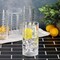 Gibson Home 4 Piece 16 Ounce Teardrop Embossed Glass Tumbler Set 142176.04 - alternate 3