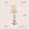 Jonathan Y Ziggy 27" Contemporary Glam Ceramic/Iron LED Table Lamp, White/Gold Painting JYL6607A - alternate 8