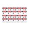 Signmission OSHA Danger Sign, 5" Height, Forklift Traffic Be Alert Bilingual, DS-D-35-VI-1265-10PK OS-DS-D-35-VI-1265-10PK - alternate 1