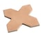 Apollo Tile Seville 5 x 5 in. Matte Terracotta Porcelain Cross Wall and Floor Tile 5.31 sq ft/case, 34PK TNG88CRCOTA - alternate 3
