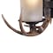 Vaxcel Yoho 1 Light Bronze Rustic Antler Bathroom Wall Fixture W0032 - alternate 6