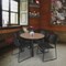 Regency Round Kee Breakroom Table W/ 4 Zeng Stack Chairs, 36 in W, 36 in L, Noble Oak TB36RNDNOBPBK44BK - alternate 6