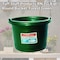 Tuff Stuff Products 8 qt. Round Bucket, Forest Green RN-FG - alternate 3