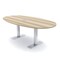 Skutchi Designs 6 Person Conference Table With Power Unit | 7' Boval Table | Harmony Series HAR-BOVL-48X84-T-K525-ESIL - alternate 1