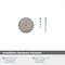 Amerock Edona 1-1/4 in 32 mm Diameter Satin Nickel Cabinet Knob, 25PK 1913658 - alternate 4