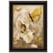 Homeroots Flowers and Butterflies I 3 Black Framed Print Wall Art 406863 - alternate 1