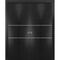 Sartodoors Sliding Closet Double Bi-fold Doors, Planum 0110 Matte Black and Aluminum Strips, Sturdy Tracks Mol PLANUM0110DBF-BLK-96 x 80 (4* 24x80) - alternate 1