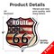 Signmission Route Us 66 Flag, 6 inch X 6 inch, Vinyl Decal, 2PK SHI-D-2PACK-6-483 - alternate 3
