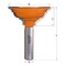 Cmt MOULDING BIT D=2-1/4inx1in S=1/2in 867.701.11 - alternate 3