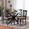 Baxton Studio Jana Modern Sand Fabric and Espresso Brown Wood 5-Piece Dining Set 256-9725-10892-ZORO - alternate 6