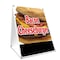 Signmission Bacon Cheeseburger, 36 Inch x 24 Inch A-frame Yard Sign, Plastic Sign SBC-2436-Bacon Cheeseburger - alternate 1