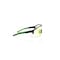 Jackson Safety Maxview+, Safety Glasses, Anti-Fog & Anti-Scratch, Amber Lens, Black/Green Frame, Half-Frame 60002 - alternate 7