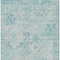 Homeroots 10' X 14' Teal Blue And Pink Floral Medallion Washable Indoor Outdoor Area Rug 616639 - alternate 5