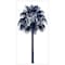Homeroots Palm Tree Blue IV White Framed Print Wall Art 526996 - alternate 1