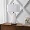 Jonathan Y Tiggie 27" Contemporary Modern Alabaster Rectangular LED Table Lamp, White Alabaster/Black JYL2009B - alternate 4