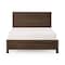 Homeroots Espresso Solid Wood Twin Bed Frame 490286 - alternate 1