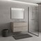 Homeroots 32" Natural Wood Freestanding Bathroom Vanity With White Sink And Two Drawers 627466 - alternate 3