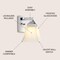 Jonathan Y Staunton 5" 1-Light Farmhouse Cottage Metal LED Vanity Light with Frosted Glass Shade, Chrome JYL7522B - alternate 7