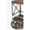 Homeroots Vintage Style Rolling Server Bar Cart 388944 - alternate 5