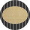 Homeroots 8' Black And Beige Round Striped Washable Indoor Outdoor Area Rug 597147 - alternate 7