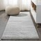 Jonathan Y Lyla Offset Stripe Gray/Cream 2 ft. x 8 ft. Runner Rug MOH204A-28 - alternate 1