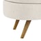 Homeroots 44" Beige and Brown Linen Upholstered Storage Bench with Flip Top 555443 - alternate 6