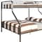 Homeroots Gunmetal Twin Over Queen Bunk Bed 285316 - alternate 3