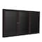 Ghent 3 Door Enclosed Flannel Letter Board, Bronze Aluminum Frame, 3'H x 6'W, Black PB33672B-BK - alternate 1