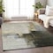 Homeroots 8' X 10' Khaki Light Green And Black Abstract Washable Indoor Outdoor Area Rug 603032 - alternate 6