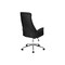 Monarch Specialties Office Chair, Adjustable Height, Ergonomic, Swivel, Armrests, Work, Blk Leather Look, Chrome Metal I 7344 - alternate 6