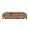 Homeroots 103" Chestnut Top Grain Leather Reclining Metal USB Sofa 720330 - alternate 5